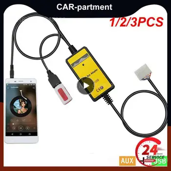 1/2/3PCS Moonet Automobilinį MP3 Įvesties USB AUX Adapteris Pakeisti Avensis RAV4 Auris Corolla Yaris Camry ir