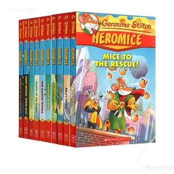 10 Knygų Džeronimas Stiltonas Heromice Originalaus Paveikslėlio Knygos Vaikams Skaityti Jaunų Suaugusiųjų, Romaną Anglų Komiška Istorija Knyga