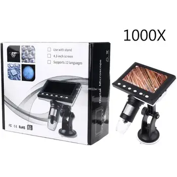1000X Skaitmeninis Elektroninis Mikroskopas 4.3 HD Vaizdo įrašų USB LCD Litavimo Micros