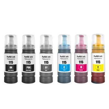 115 Papildymo rašalo rinkinys Epson 115 Dye ink Epson L8160 spausdintuvo dažų pigmento rašalo 115