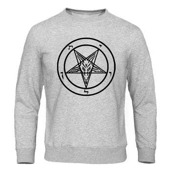 2022 m. Rudenį Naujų Palaidinės Pentagram Gotikos Paslaptingi Šėtono Vyrų Mados Hoodies Vyras Hip-Hop Viršūnes Harajuku Streetwear (Puloveris)