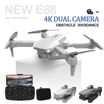 2023 E88pro Drone Optinio Srauto 4K Dual Camera aerofotografija Keturias Ašis Orlaivių Fiksuotas Aukštis) Nuotolinio Valdymo Orlaiviai Žaislas