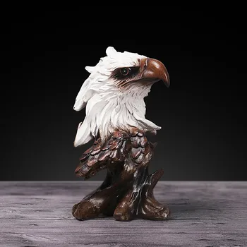 2024 M. Naujos Dervos American Bald Eagle Statula Meno Gyvūnų Modelio Surinkimo Ornamentas 