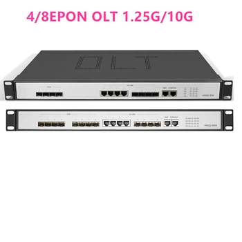 4/8EPON OLT 4/8 PON uosto OLT GEPON 4 SFP Atviros programinės įrangos 1,25 G/10G PK INTERNETO valdymo Atviros programinės įrangos 4pon SFP PX20+ PX20++ PX20+++