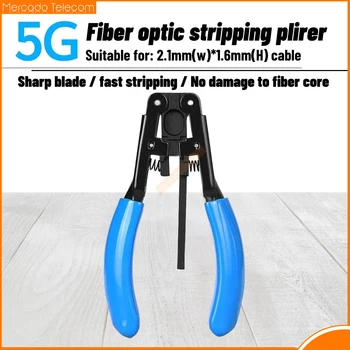 5G Odos Kabelis Striptizo Replės FTTH Optinio Pluošto Nuėmimo Įrankis 2.1*1.6 mm, Linijiniai Composite Kabelį Wire Stripper