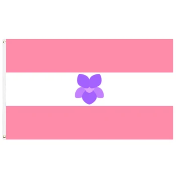 60x90cm/90x150cm Sapphic Pasididžiavimas LGBT Moteris Gėjų Vėliavos 2x3ft/3x5ft Rožinė, Violetinė Reklama