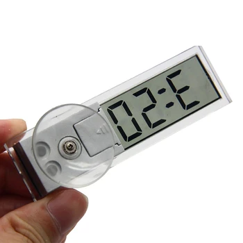 Automobilių Skaitmeninis Laikrodis, Montuojamas Gyvis LCD Skaitmeninis Ekranas prietaisų Skydelyje prekinis, galinis Stiklo Laikrodis Automobilių Automobilių Elektroninių Laikrodžių Mini Laikrodis