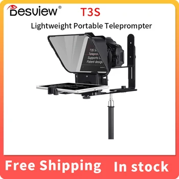 Desview T3S Lengvi Nešiojamieji Teleprompter Smartfon/Tabletė Nuotolinio Valdymo Live Transliacijos Plačiai naudojamas Kelis Įrenginius