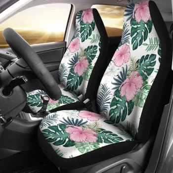 Havajai Hibiscus Modelio Automobilių Sėdynių užvalkalai 03,Pakuotėje 2 Universalus Priekinės Sėdynės Apsauginis Dangtelis