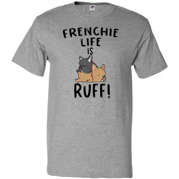 Inktastic Frenchie Gyvenimas Yra Gaiduko! Frenchie Pora T-Shirt Gyvūnų, Šunų Mylėtojas Mažylis