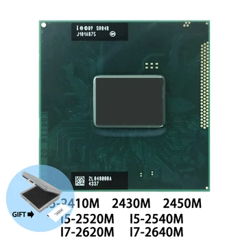 Intel Core I5 2410M I5 2430M I5 2450M I5 2520M I5 2540M I7 2620M I7 2640M Laptop CPU Procesoriaus Socket G2 / rPGA988B