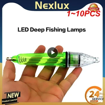 LED Giliai Žvejybos Lempos spalvotu LED Povandeninės Žūklės Šviesos Baterija Vandeniui Naktį Lempos Giliai Lašas Patraukli Šviesos