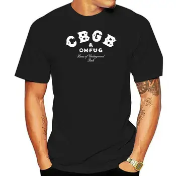 OFICIALUS CBGB OMFUG Logotipas Namuose Metro Rock vyriški Marškinėliai Medvilnės Lauke Dėvėti Marškinėliai, Topai