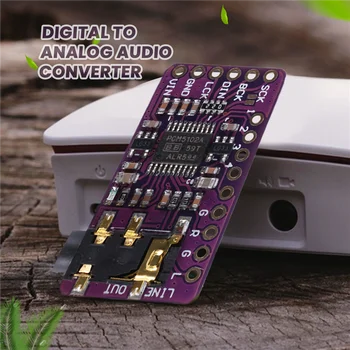 PCM5102 I2S IIS Skaitmeninio Garso VPK Atkodavimo Modulis Stereo DAC Digital-To-Analog Converter Balso Modulis Aviečių Pi
