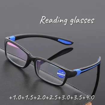 Rėmo Akiniai Skaitymui Naujas Dual Spalvos Rėmu Sporto Presbyopia Akiniai Stabdžių Mėlynos Šviesos Spalvos Ultra Light Akiniai