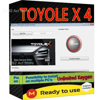 Toyolex 4 Diagnostikos Įrankis, su Neribojama Keygen už Denso 