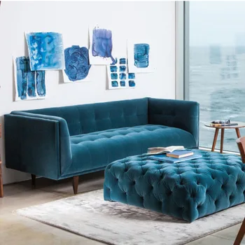 Šiaurės minimalistinio postmodernaus audinio gyvenimo room3 asmuo, sofa-lova, dizaineris, modelis kambarys, Amerikos baldų pritaikymas savo reikmėms